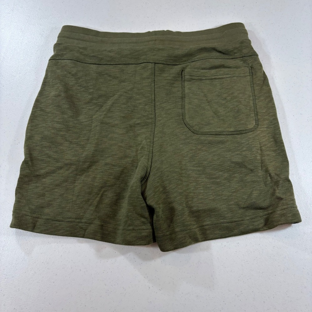 Pair of Thieves Mens Lounge Shorts Olive Green Slub Knit Drawstring Size M - Picture 2 of 10